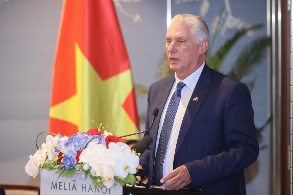 Bí thư thứ Nhất, Chủ tịch nước Cuba mong muốn phía Việt Nam thúc đẩy mở rộng hợp tác, đầu tư với Cuba, nhất là trong các lĩnh vực nông nghiệp, chăn nuôi, nuôi trồng thủy sản - Ảnh: VGP