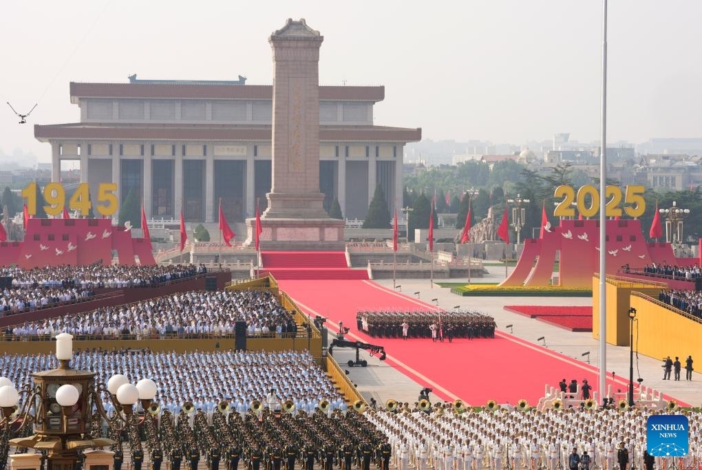 Quang cảnh lễ duyệt binh của Trung Quốc. Ảnh: Tân Hoa xã.