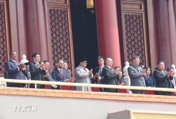 Chủ tịch nước dự Lễ kỷ niệm 80 năm Chiến thắng phát xít tại Trung Quốc