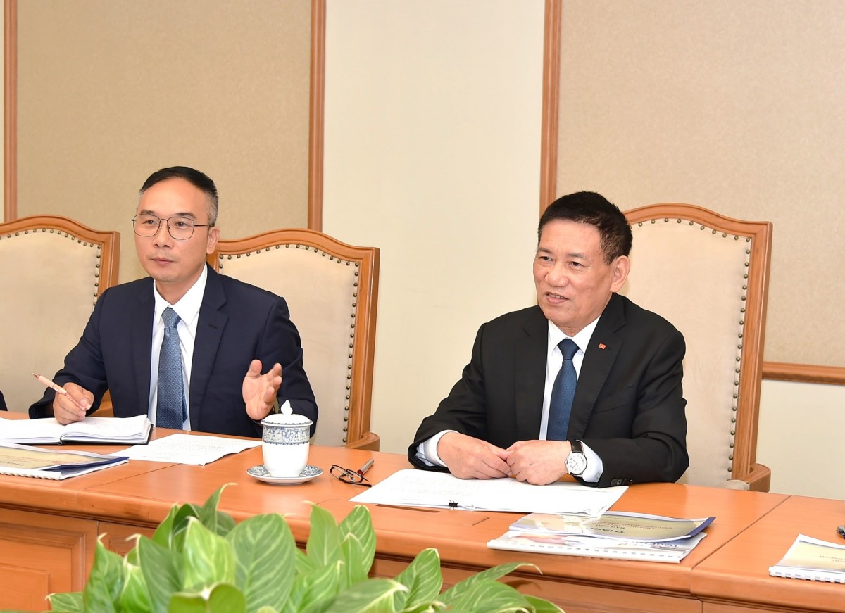 Phó Thủ tướng Hồ Đức Phớc phát biểu tại buổi tiếp