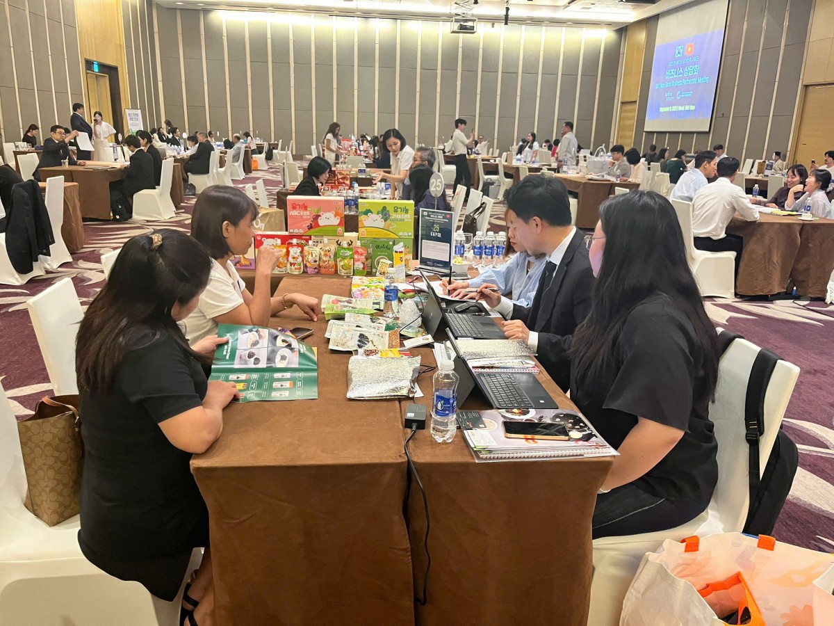 Hơn 200 cuộc giao thương trực tiếp tại sự kiện hợp tác Việt Nam - Hàn Quốc 2025