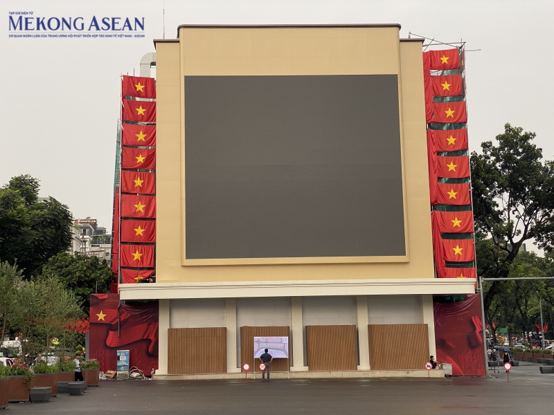 Diện mạo khoáng đạt của quảng trường Đông Kinh Nghĩa Thục sau cải tạo