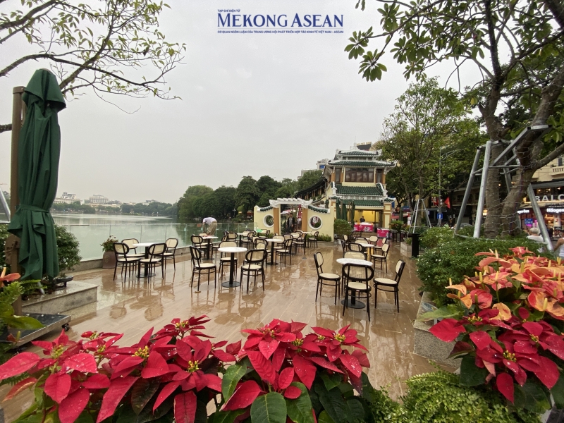 Diện mạo khoáng đạt của quảng trường Đông Kinh Nghĩa Thục sau cải tạo