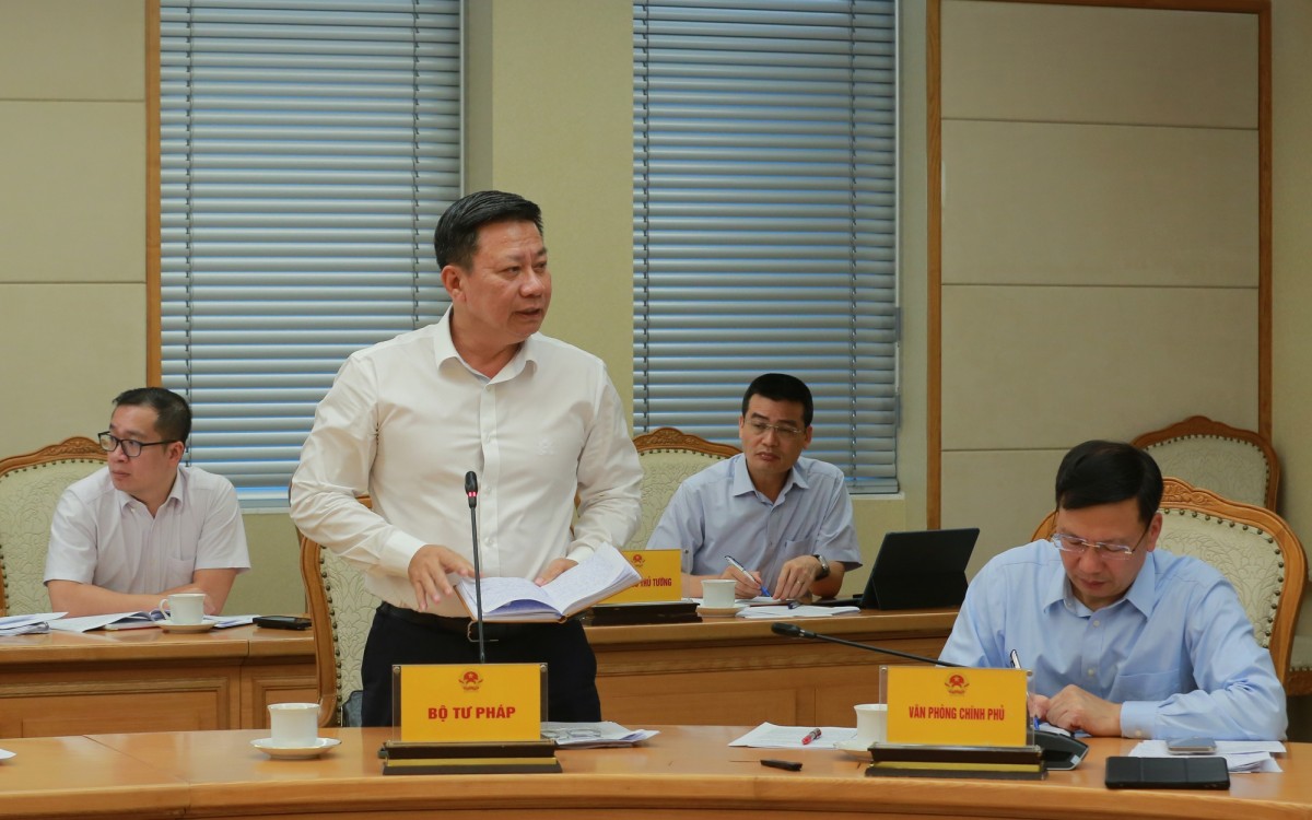 Thứ trưởng Bộ Tư pháp Nguyễn Thanh Ngọc cho rằng Chương trình mới phải khắc phục những hạn chế trong giai đoạn trước. Ảnh: VGP.