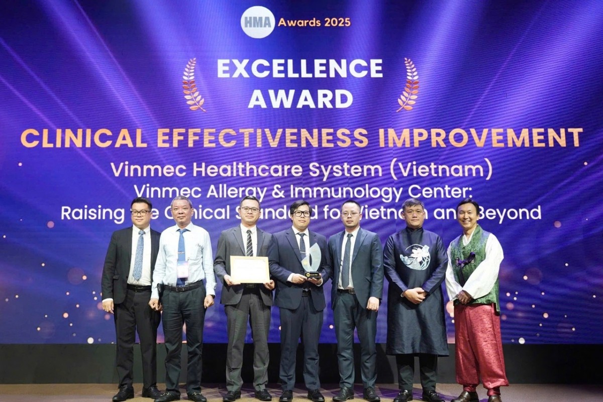 Vinmec được vinh danh tại hội nghị quản lý bệnh viện châu Á 2025
