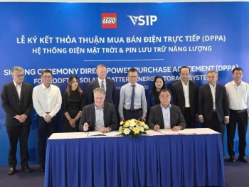 VSIP và LEGO ký DPPA hệ thống điện mặt trời và BESS