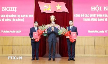 Công bố quyết định điều động, chỉ định 2 Phó Bí thư Tỉnh ủy Thanh Hóa