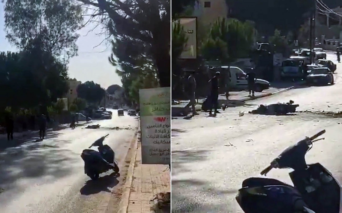 Hiện trường vụ không kích ngày 21/9 tại thị trấn Bint Jbeil, miền Nam Lebanon. Ảnh: Times of Israel