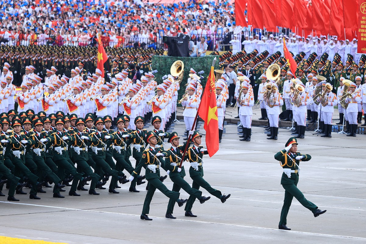 Khối Sĩ quan Lục quân- Ảnh: VGP/