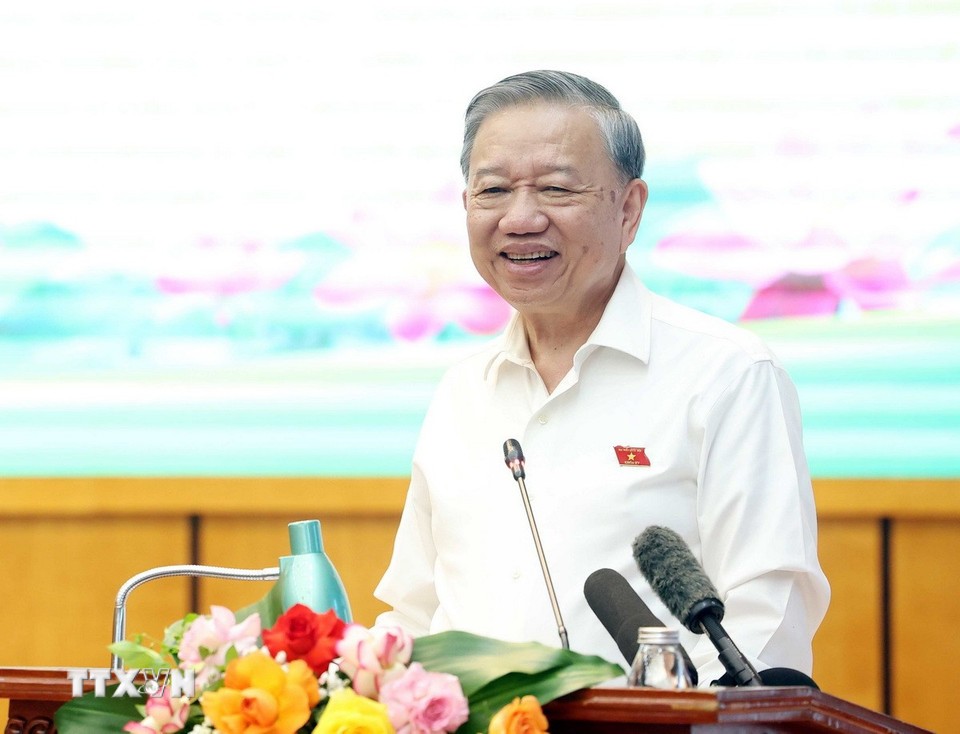 Tổng Bí thư Tô Lâm phát biểu. Ảnh: TTXVN.