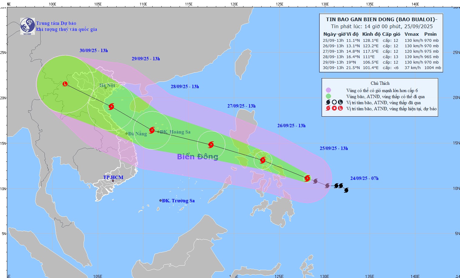 Bão Ragasa tan trên khu vực Quảng Ninh, bão Bualoi ngày mai đi vào Biển Đông