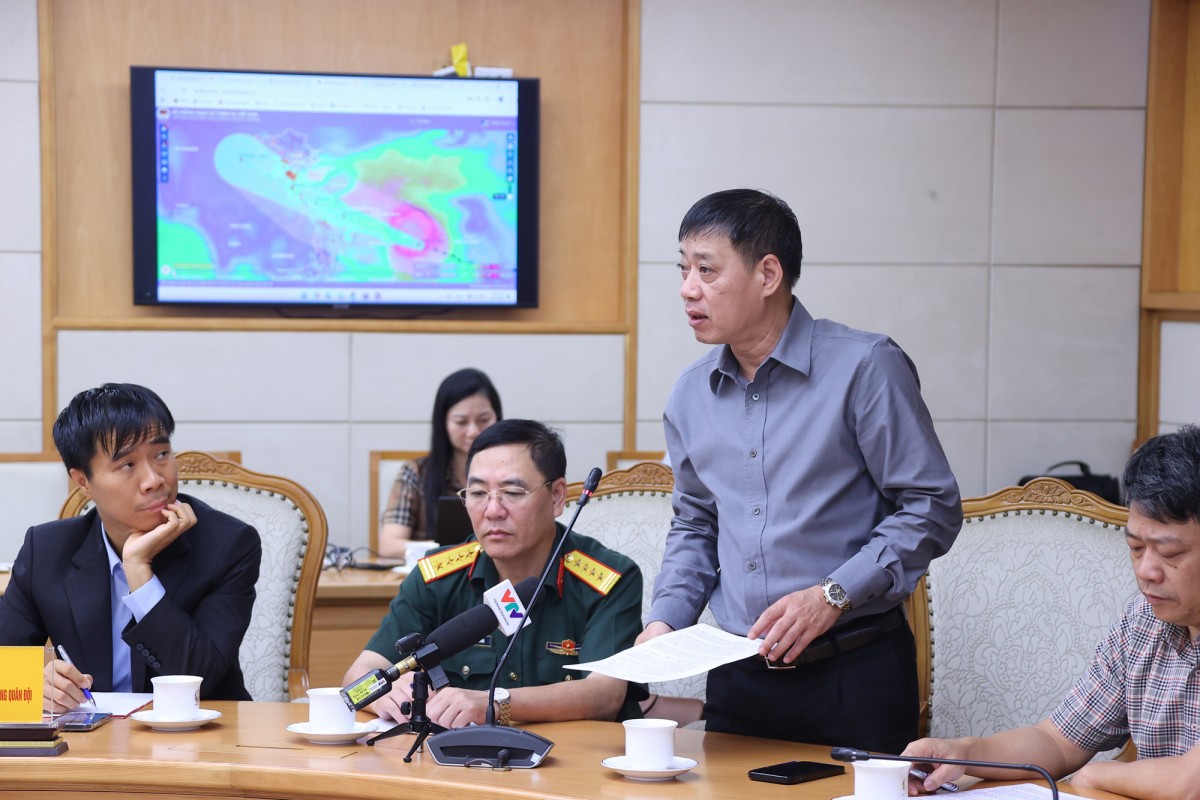 Ông Hoàng Đức Cường, Phó cục trưởng Cục Khí tượng - Thủy văn (Bộ Nông nghiệp và Môi trường)