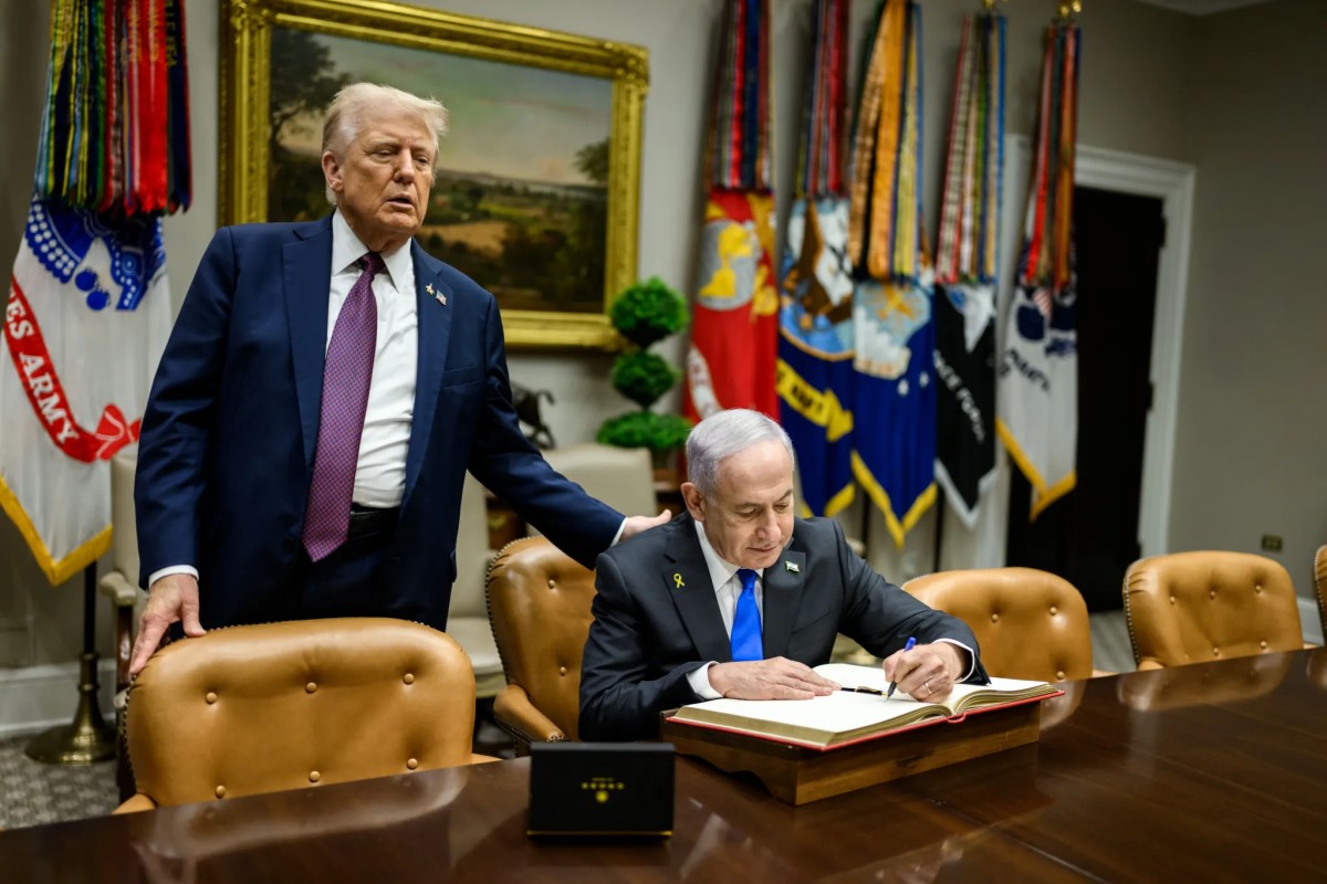 Tổng thống Mỹ Donald Trump và Thủ tướng Israel Benjamin Netanyahu ngày 29/9. Ảnh: Nhà Trắng