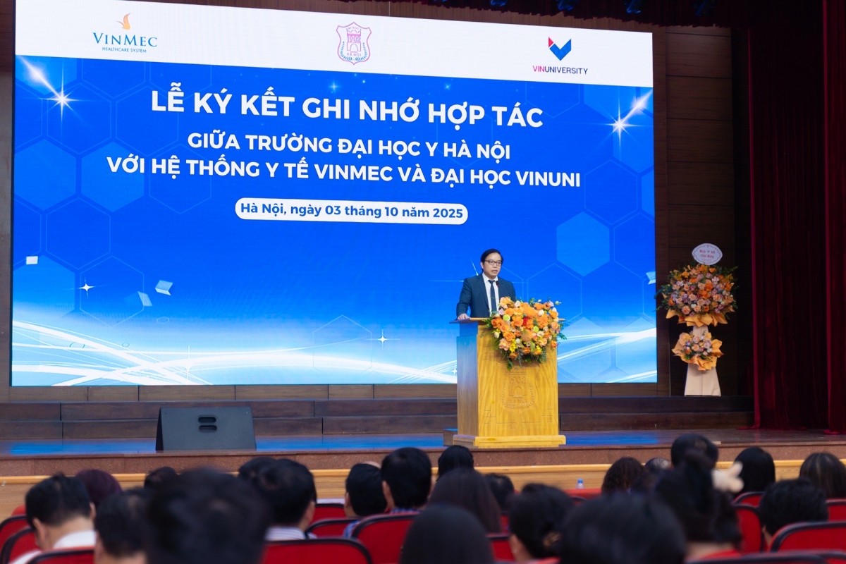 Vinmec, VinUni và ĐH Y Hà Nội bắt tay xây dựng hệ sinh thái đạt chuẩn quốc tế