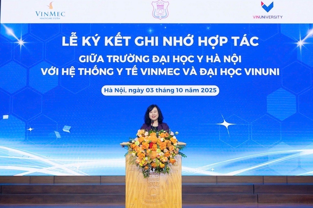 Vinmec, VinUni và ĐH Y Hà Nội bắt tay xây dựng hệ sinh thái đạt chuẩn quốc tế