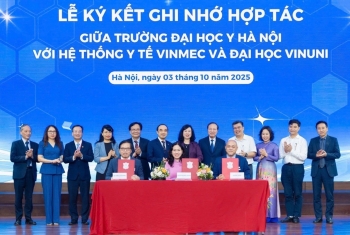 Vinmec, VinUni và ĐH Y Hà Nội bắt tay xây dựng hệ sinh thái đạt chuẩn quốc tế