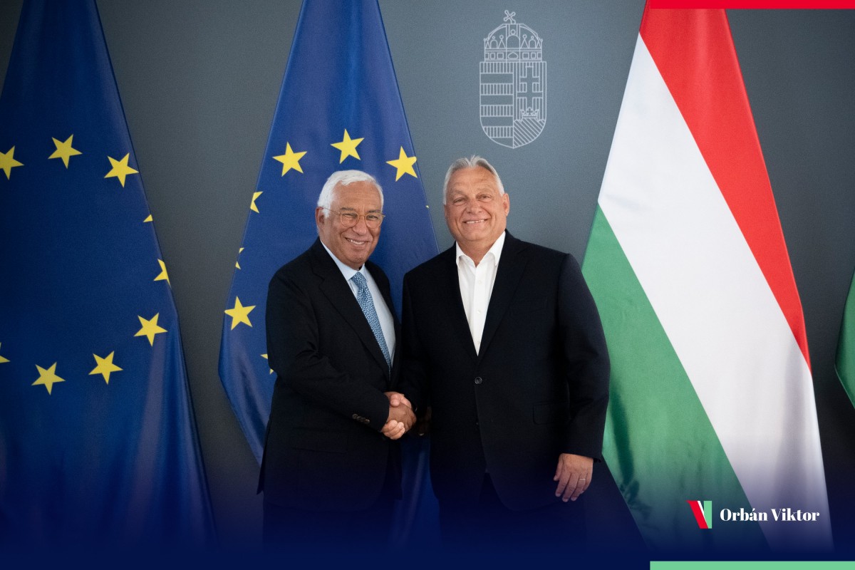 Chủ tịch Hội đồng châu Âu Antonio Costa (trái) và Thủ tướng Hungary Viktor Orban ngày 10/9. Ảnh: X/@PM_ViktorOrban