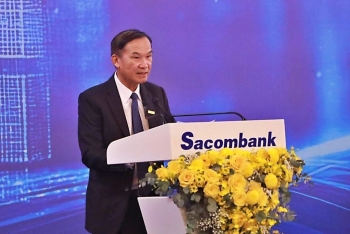 Ông Dương Công Minh 'sát cánh' cùng ông Nguyễn Đức Thụy tới ĐHĐCĐ Sacombank