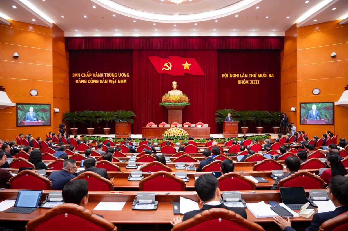 Phát biểu của Tổng Bí thư Tô Lâm tại Phiên bế mạc Hội nghị Trung ương 13