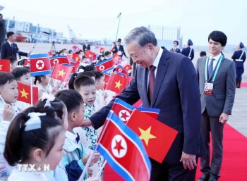 Tổng Bí thư Tô Lâm bắt đầu thăm cấp Nhà nước tới Triều Tiên