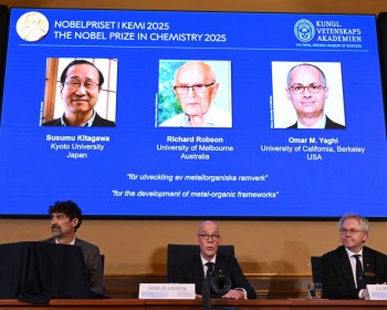 Chủ nhân Giải thưởng VinFuture mùa đầu tiên nhận Giải Nobel Hóa học 2025
