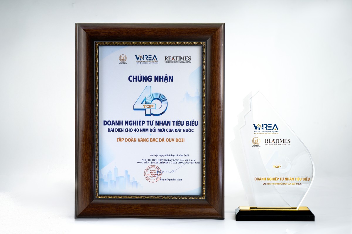 Tập đoàn DOJI liên tiếp được vinh danh những giải thưởng uy tín