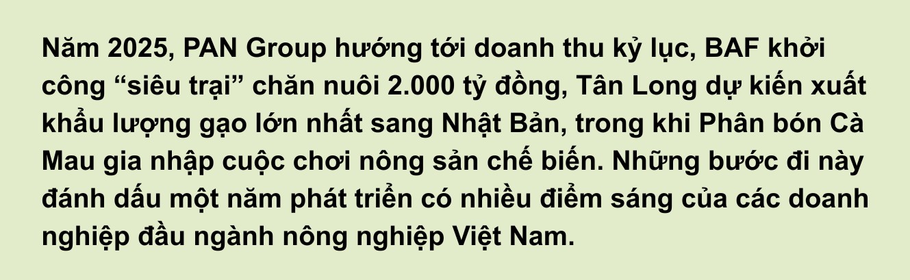 Làn sóng tăng tốc của các ông lớn ngành nông nghiệp năm 2025