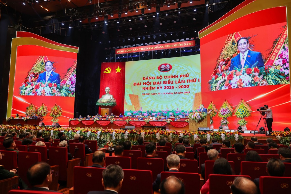 Khai mạc Đại hội đại biểu Đảng bộ Chính phủ lần thứ I