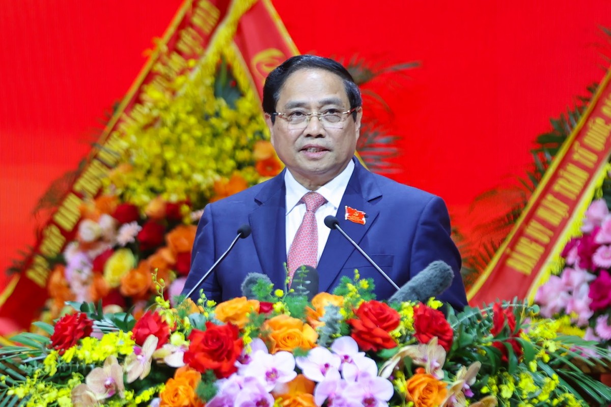 Phạm Minh Chính khẳng định, Đại hội là một sự kiện chính trị đặc biệt quan trọng của Đảng bộ Chính phủ - Ảnh: VGP
