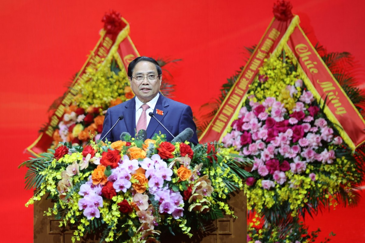 Bí thư Đảng ủy, Thủ tướng Chính phủ khẳng định, trong nhiệm kỳ 2025 - 2030, Đảng bộ Chính phủ quyết tâm phấn đấu là một trong những Đảng bộ tiên phong, gương mẫu đi đầu trong triển khai thực hiện thành công Nghị quyết Đại hội lần thứ XIV của Đảng.