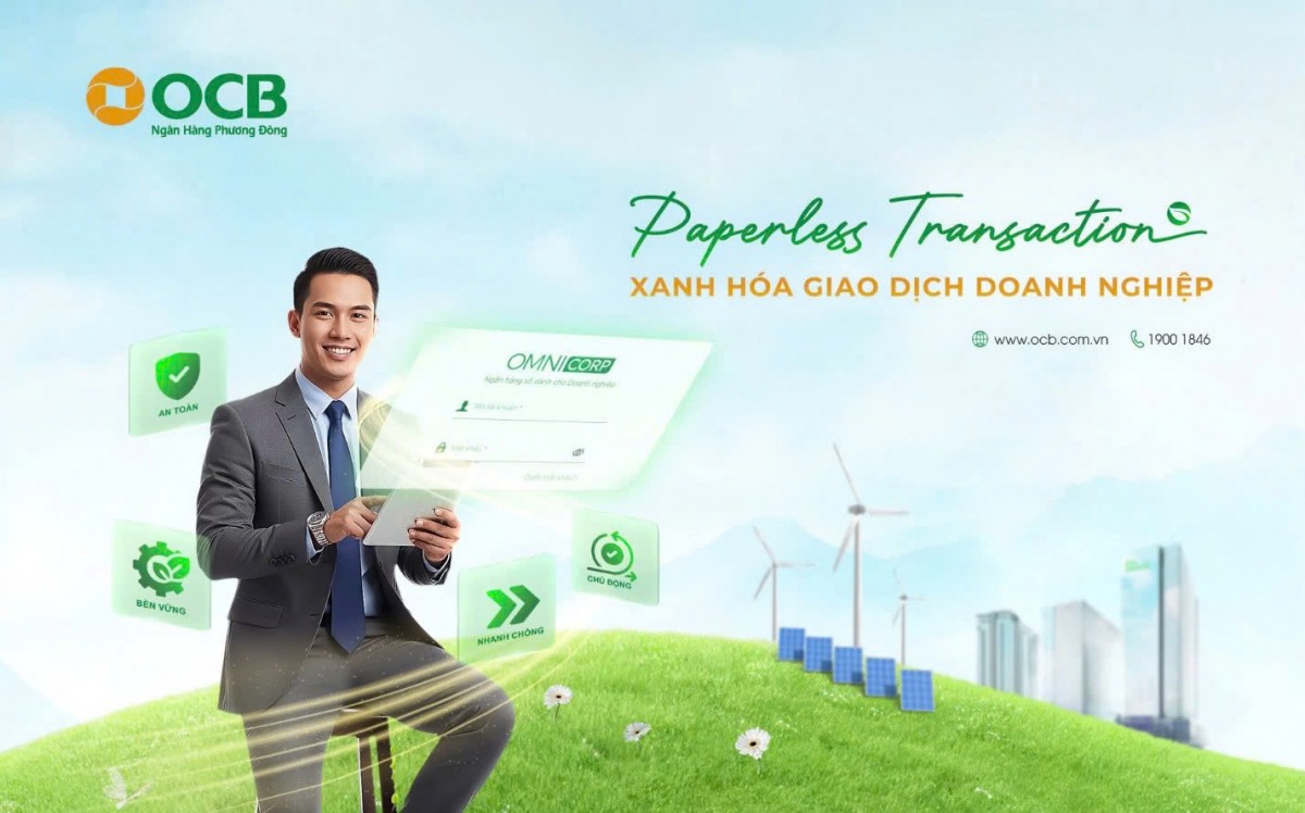 Doanh nghiệp giao dịch không giấy nhờ giải pháp từ ngân hàng
