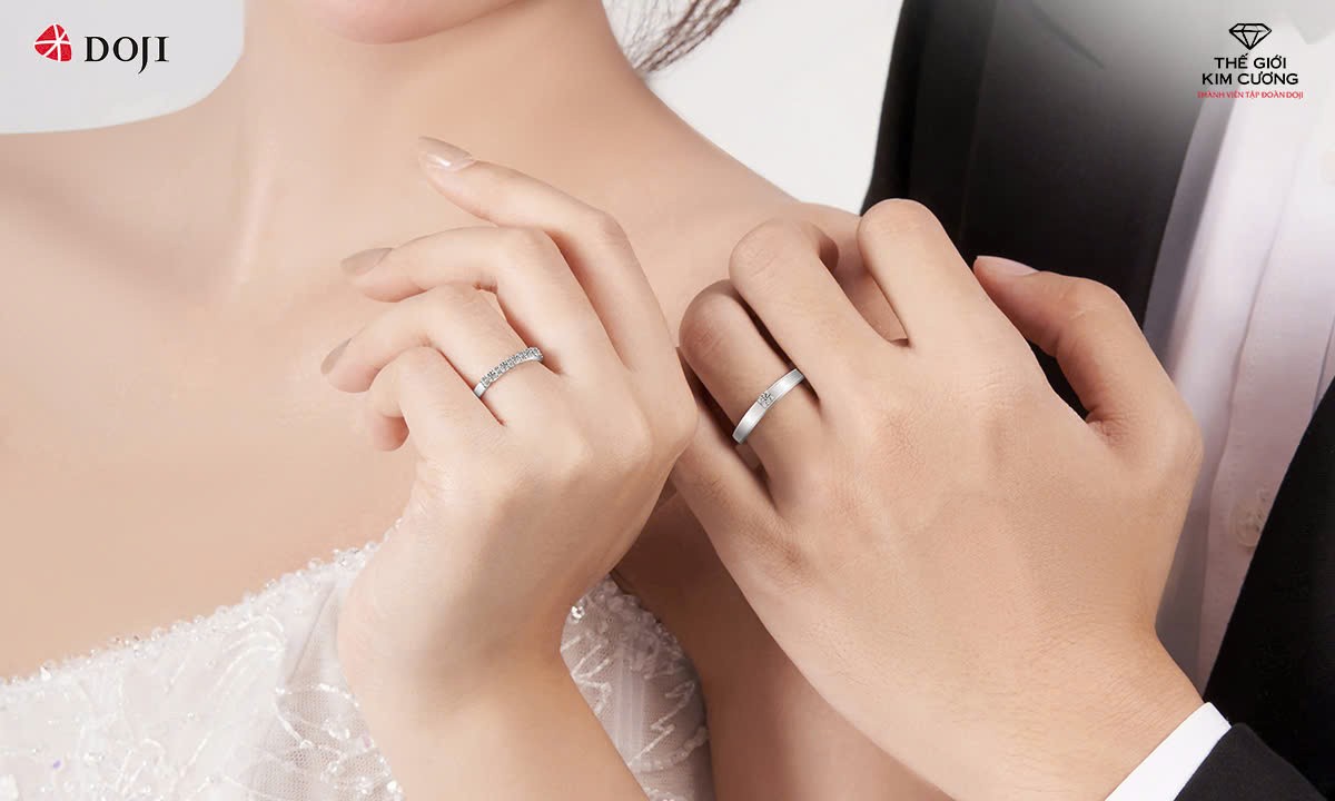 Cách chọn nhẫn cưới kim cương đúng điệu