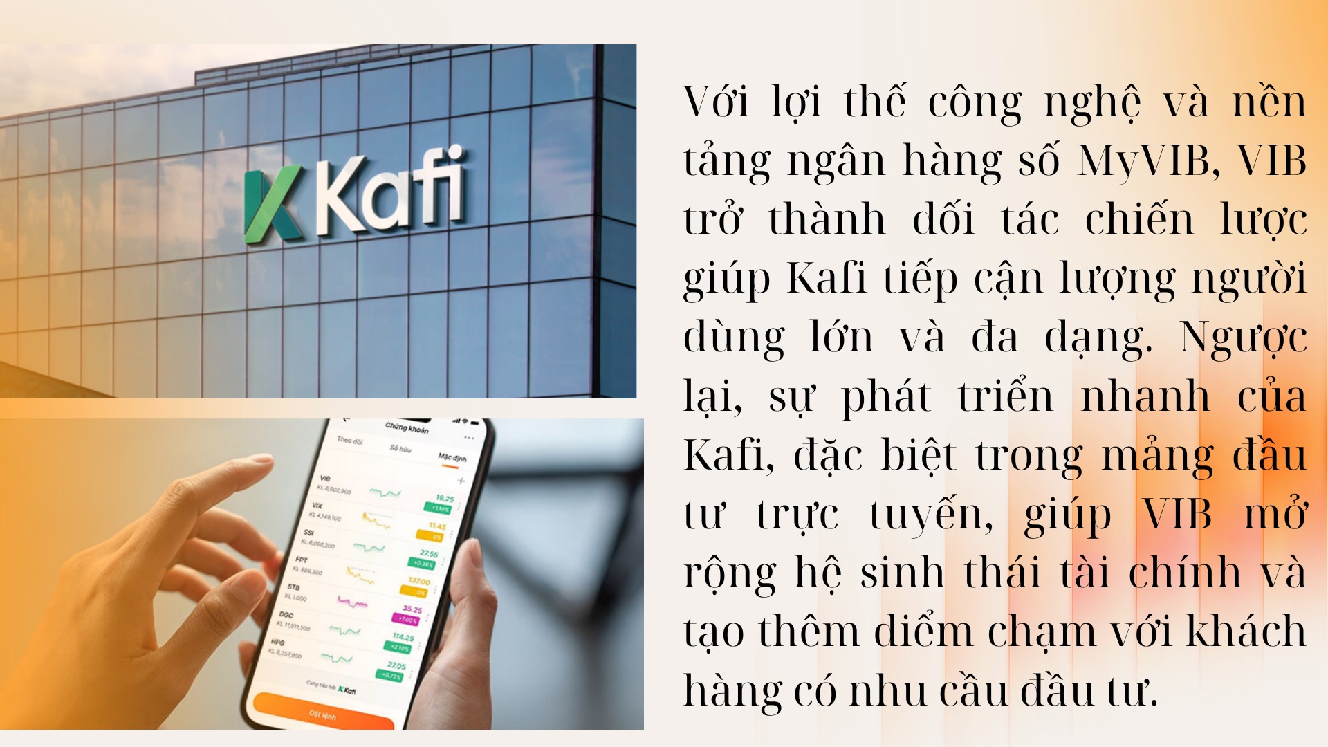 Nhịp cầu kết nối ngân hàng số và thị trường chứng khoán của VIB