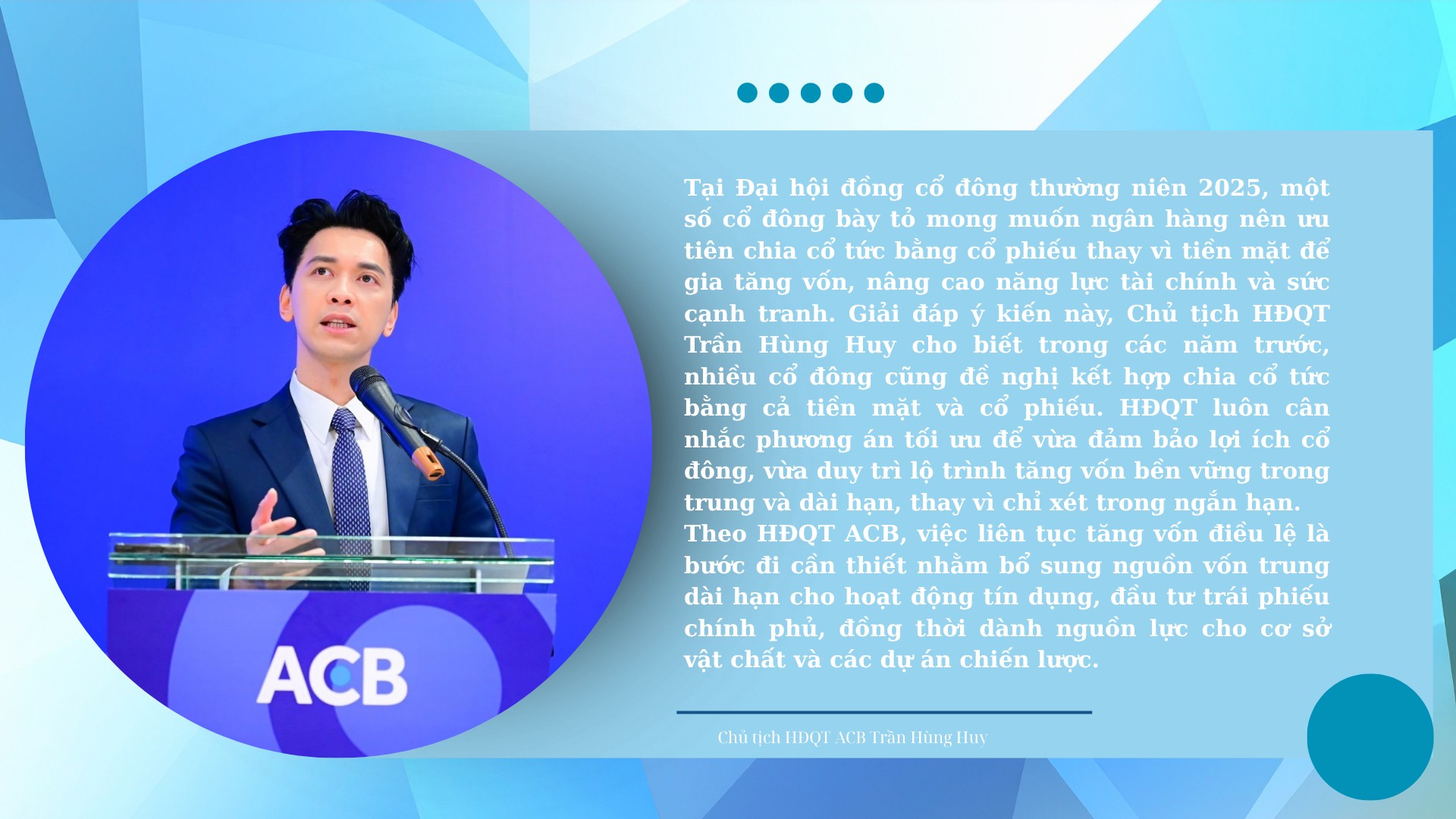 ACB năm 2025: Điều chỉnh chiến lược, tập trung khách hàng doanh nghiệp