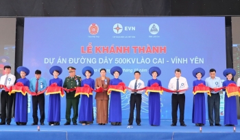 Khánh thành Dự án đường dây 500 kV Lào Cai - Vĩnh Yên