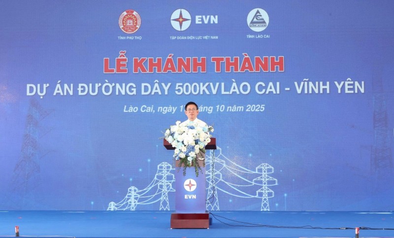 Khánh thành Dự án đường dây 500 kV Lào Cai - Vĩnh Yên