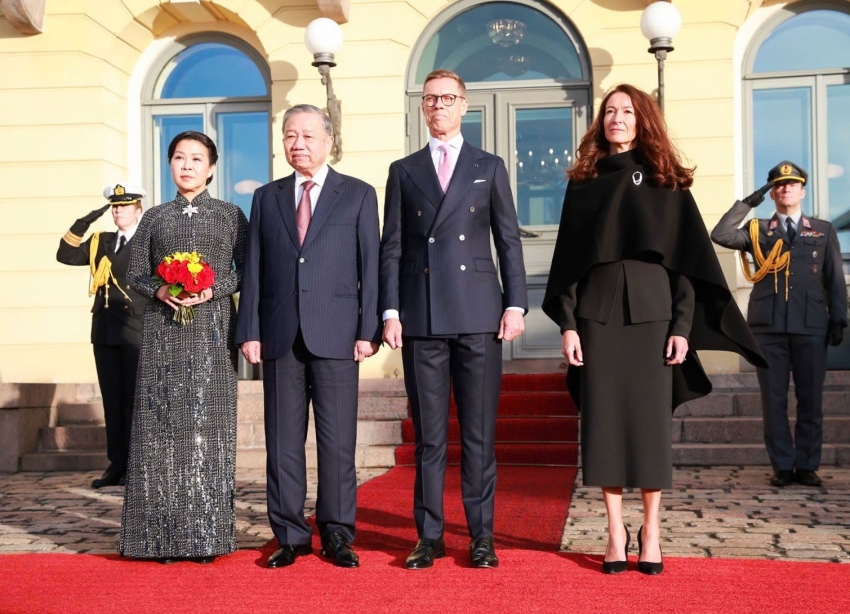 Lễ đón Tổng Bí thư Tô Lâm và Phu nhân thăm chính thức Phần Lan