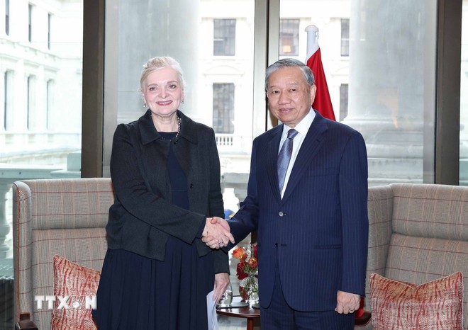 Tổng Bí thư Tô Lâm tiếp Phó Chủ tịch Cao cấp Tập đoàn toàn cầu Roll Royce.