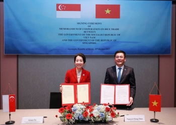 Singapore và Việt Nam ký Bản ghi nhớ hợp tác thương mại gạo