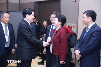 Chủ tịch nước Lương Cường làm việc với các tập đoàn lớn tại APEC 2025