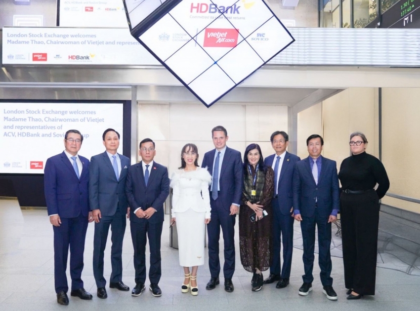 Lãnh đạo HDBank thăm Sàn giao dịch chứng khoán London