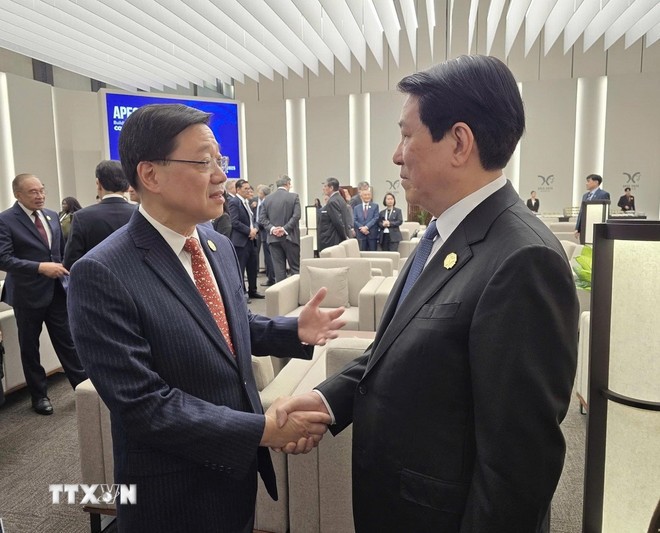 Chủ tịch nước Lương Cường gặp lãnh đạo một số thành viên APEC