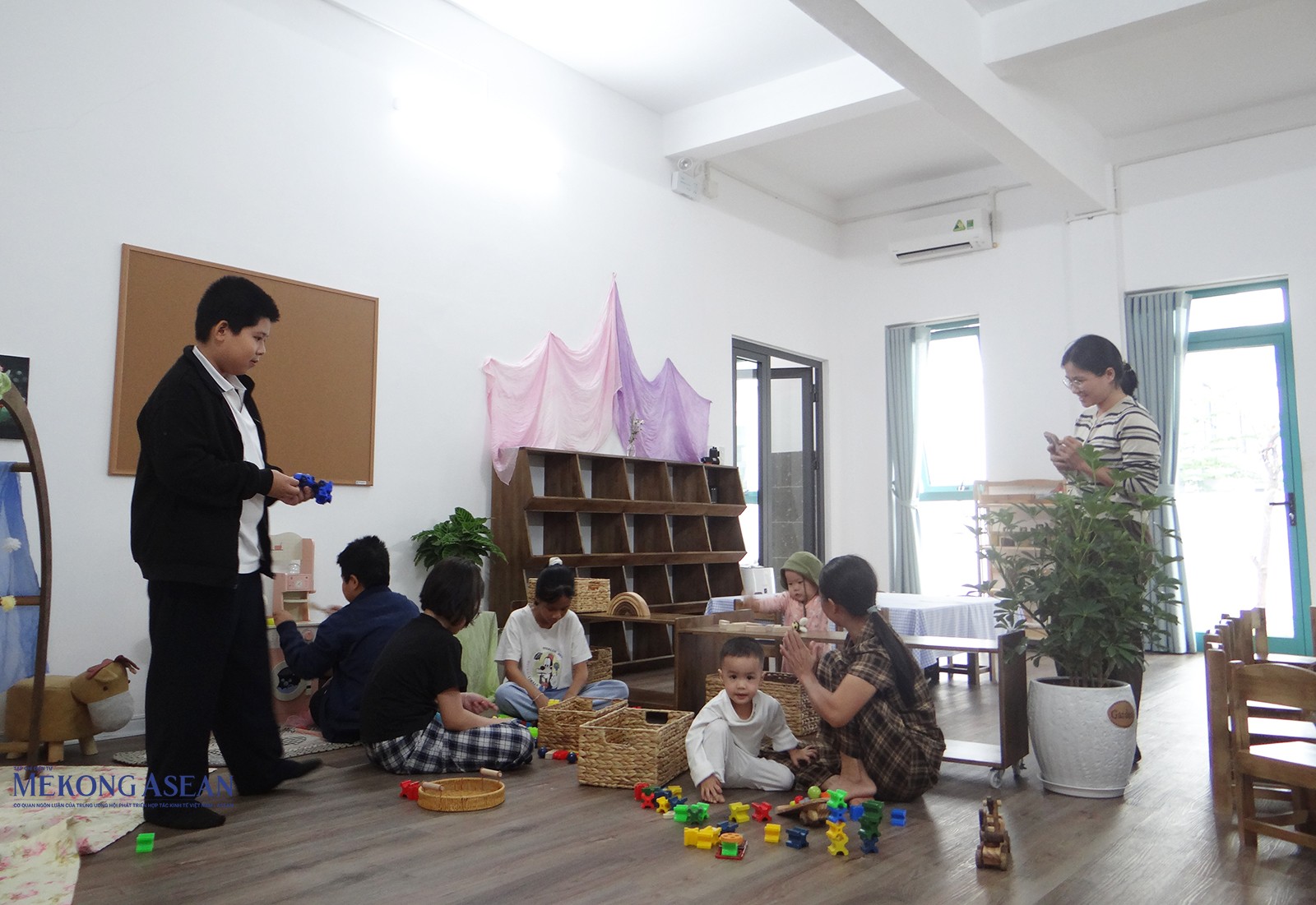 Không gian vui chơi của trẻ tại ME School VSIP Hải Phòng. Ảnh: Phùng Nguyện/Mekong ASEAN.