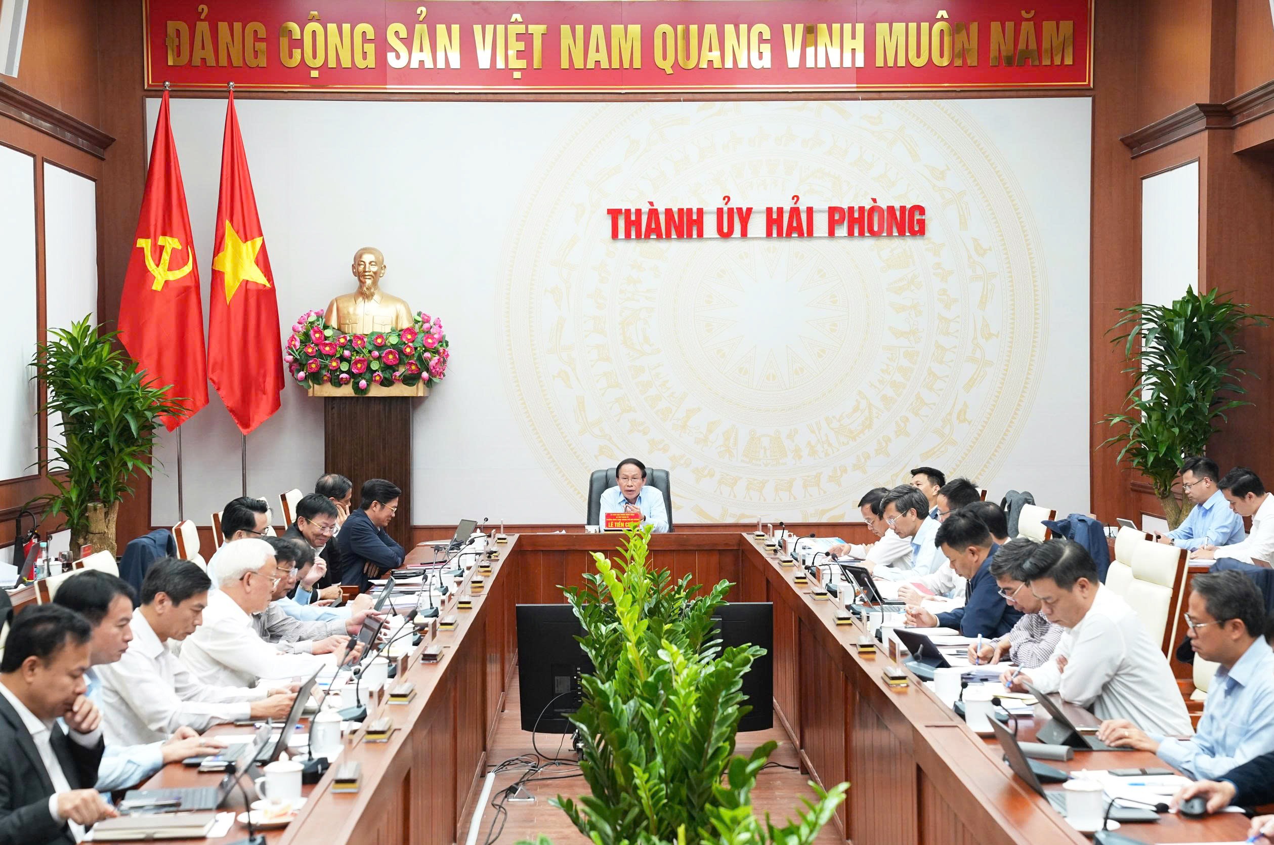 Quang cảnh hội nghị. Ảnh: Cổng TTĐT Hải Phòng.