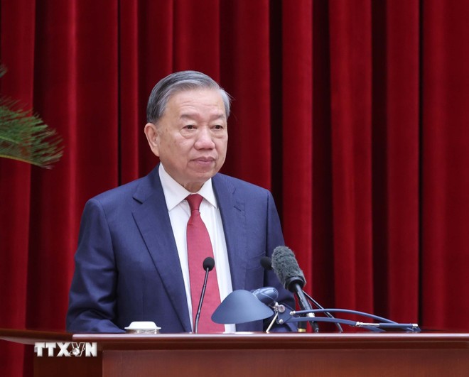 Tổng Bí thư Tô Lâm phát biểu khai mạc Hội nghị lần thứ 14 Ban Chấp hành Trung ương Đảng khóa XIII