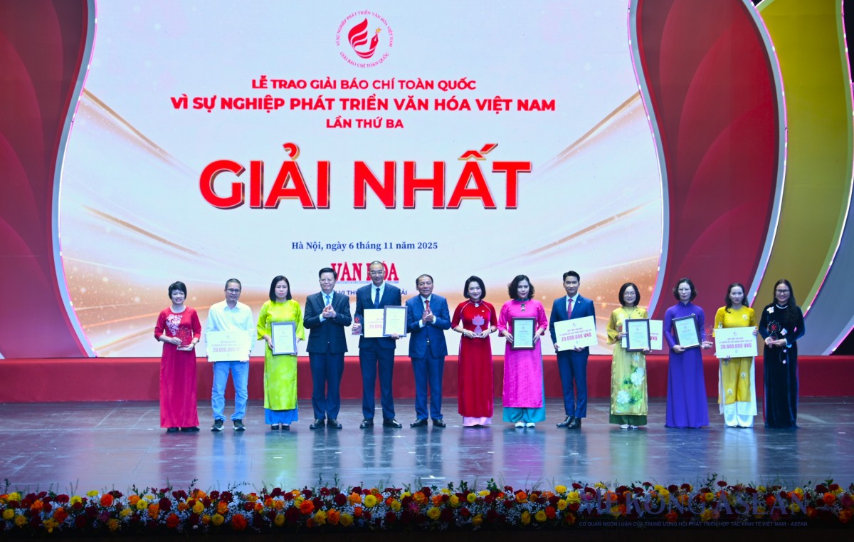 Mekong ASEAN đạt giải Khuyến khích Giải Báo chí toàn quốc 'Vì sự nghiệp phát triển Văn hóa Việt Nam'