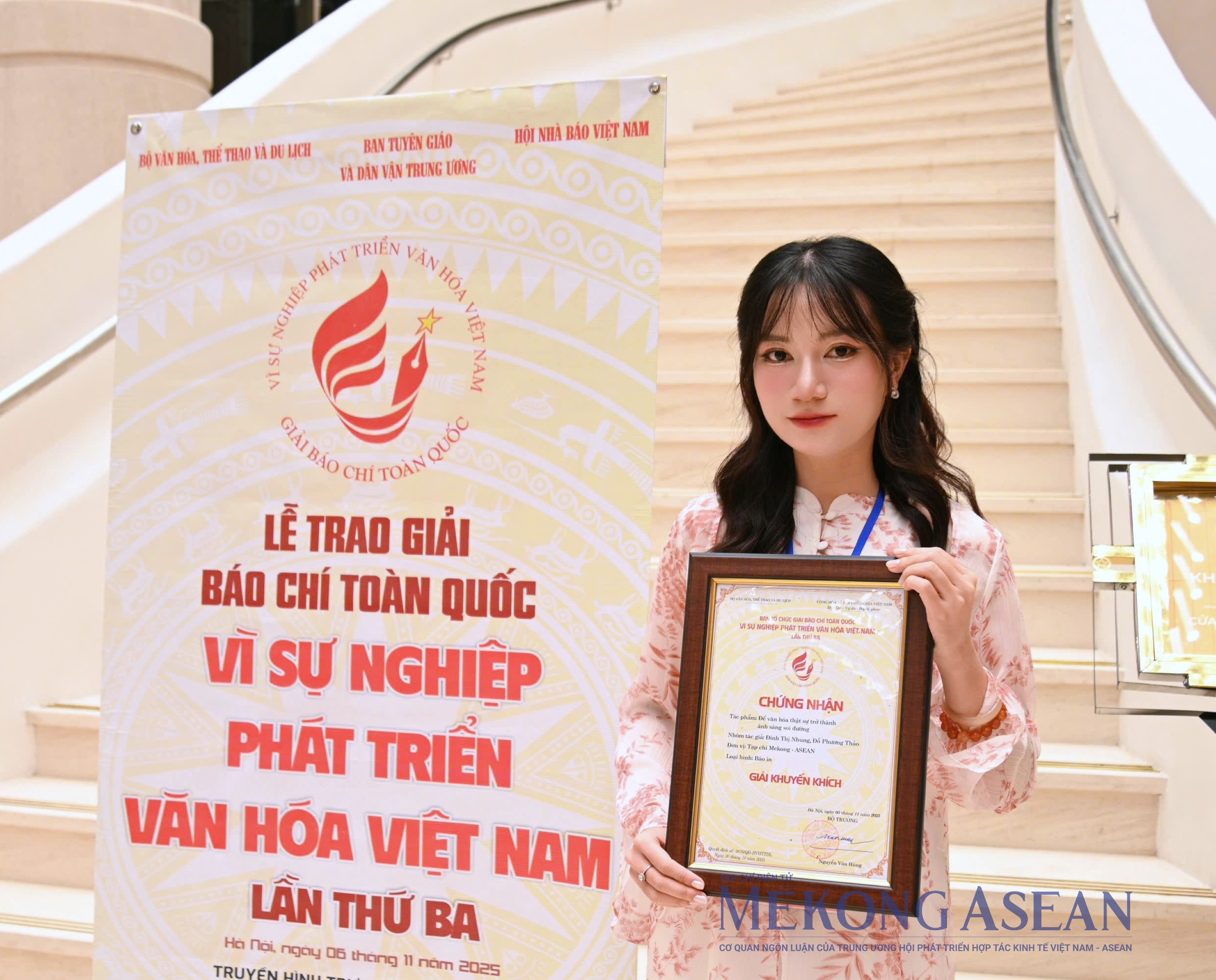 Mekong ASEAN đạt giải Khuyến khích Giải Báo chí toàn quốc 'Vì sự nghiệp phát triển Văn hóa Việt Nam'