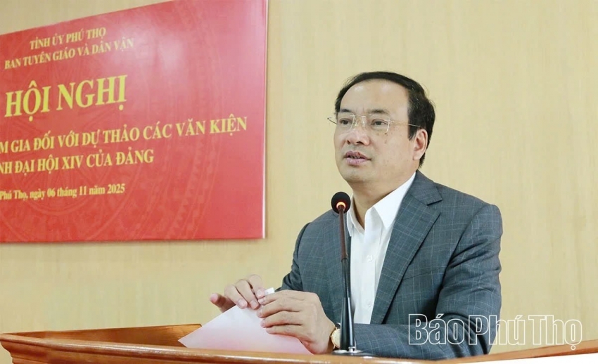 Phú Thọ lấy ý kiến đối với dự thảo các văn kiện trình Đại hội XIV của Đảng