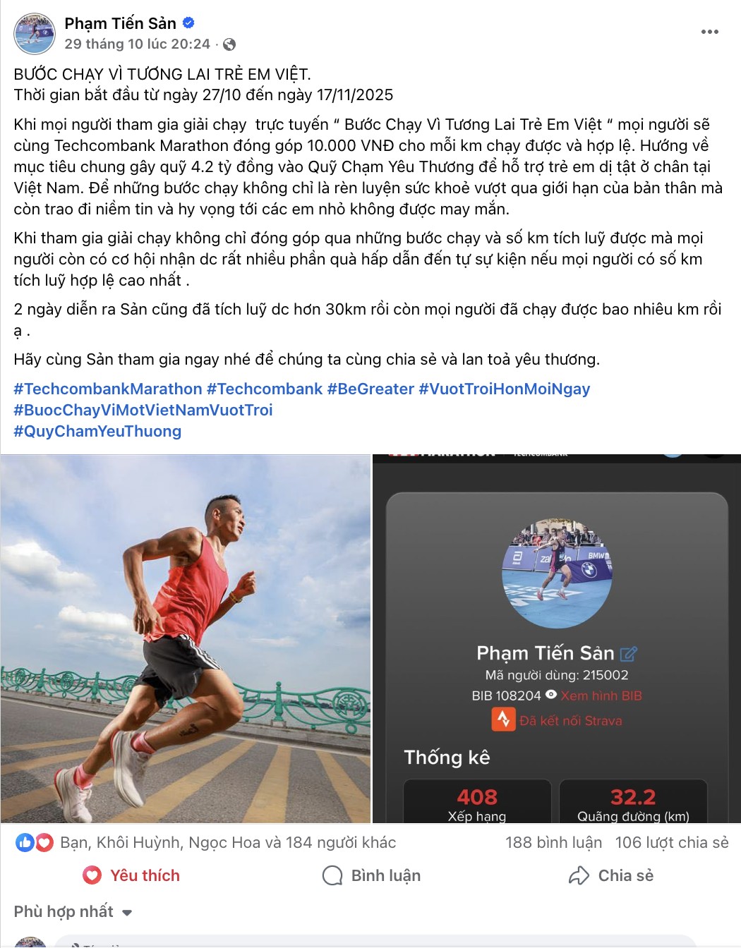 Hơn 4,2 tỷ đồng gây quỹ cho trẻ em từ bước chạy vượt trội