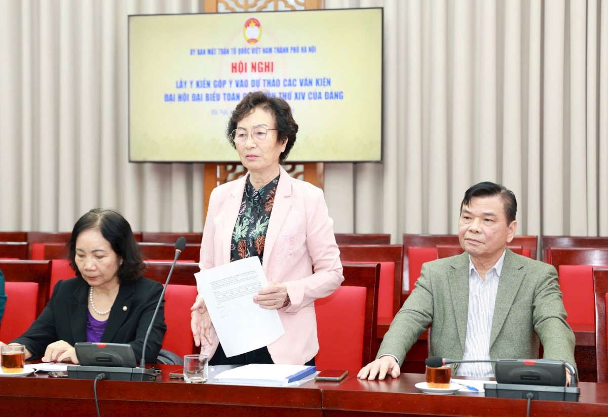 Ủy ban MTTQ Việt Nam TP Hà Nội góp ý dự thảo Văn kiện Đại hội XIV của Đảng